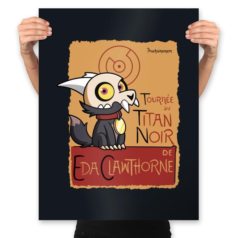 Tournée du Titan Noir - Prints Posters RIPT Apparel 18x24 / Black