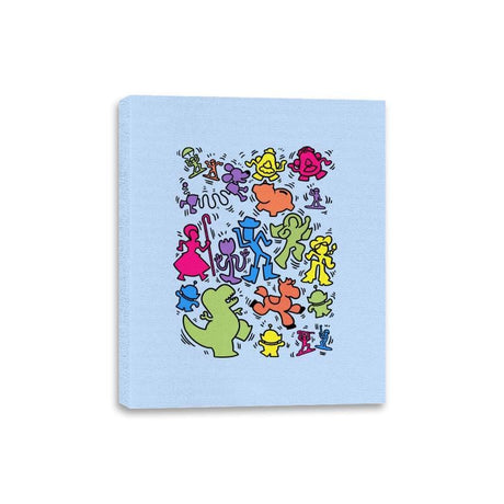 Toy Art - Canvas Wraps Canvas Wraps RIPT Apparel 8x10 / Baby Blue