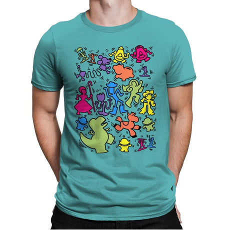 Toy Art - Mens Premium T-Shirts RIPT Apparel Small / Tahiti Blue