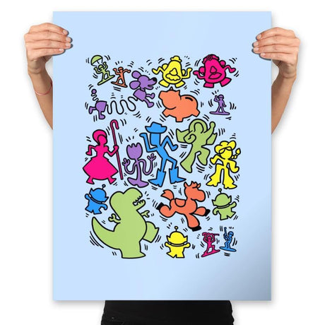 Toy Art - Prints Posters RIPT Apparel 18x24 / Baby Blue