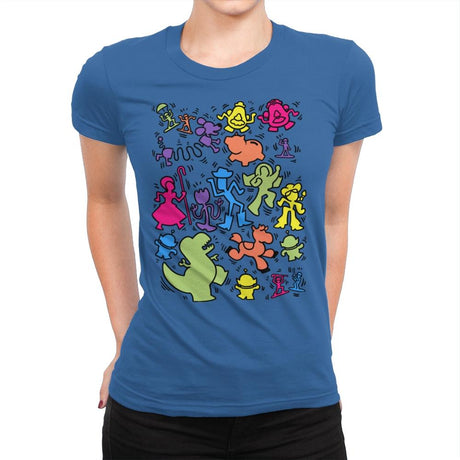 Toy Art - Womens Premium T-Shirts RIPT Apparel Small / Royal