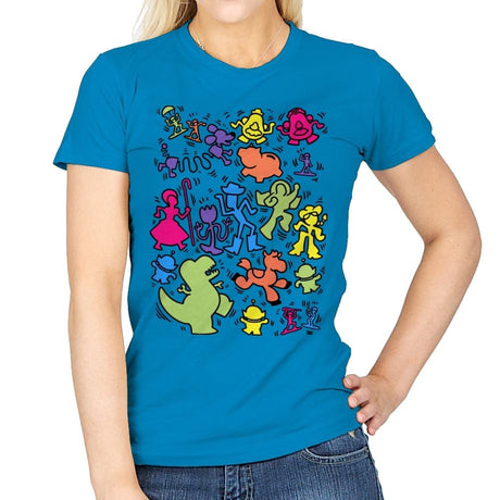 Toy Art - Womens T-Shirts RIPT Apparel Small / Sapphire