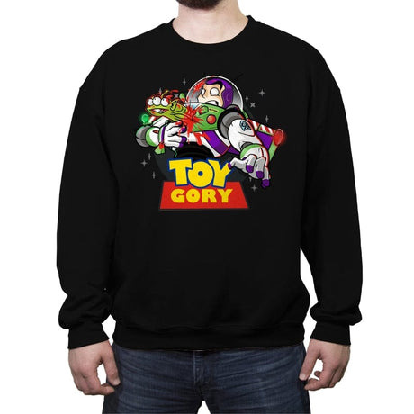 Toy Gory 3 - Crew Neck Sweatshirt Crew Neck Sweatshirt RIPT Apparel Small / Black