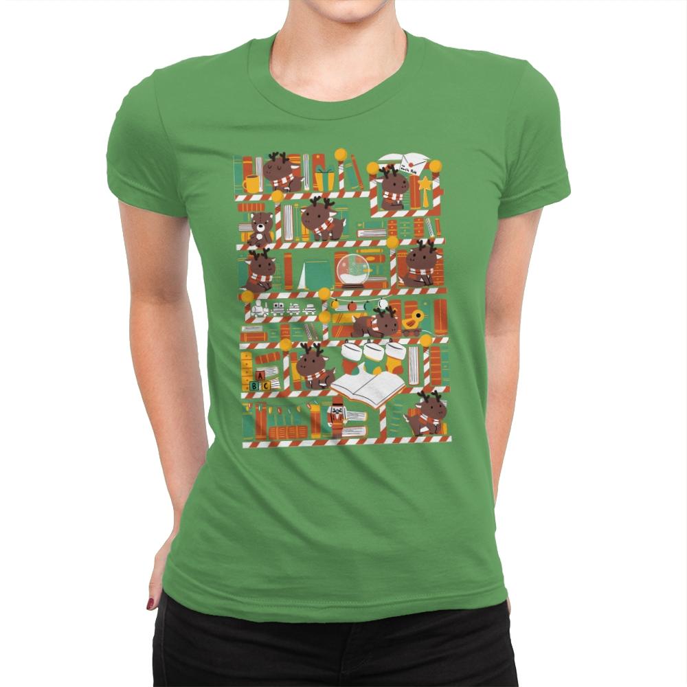 Toy's Library - Womens Premium T-Shirts RIPT Apparel Small / Kelly