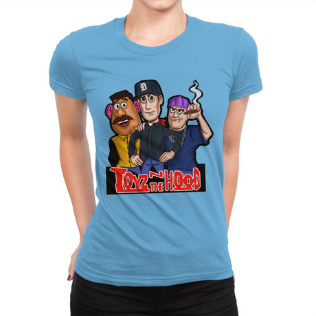 Toyz N the Hood - Womens Premium T-Shirts RIPT Apparel Small / Turquoise