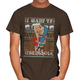 TP For Xmas - Ugly Holiday - Mens T-Shirts RIPT Apparel Small / Dark Chocolate