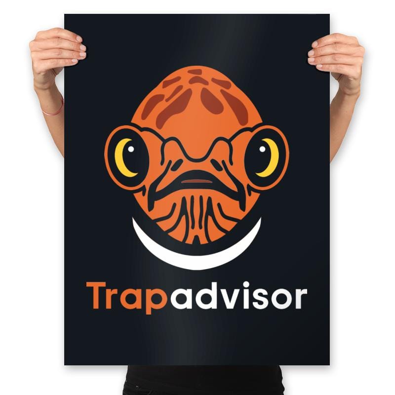 Trapadvisor - Prints Posters RIPT Apparel 18x24 / Black