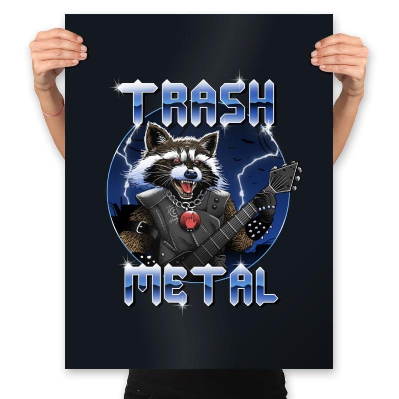 Trash Metal - Prints Posters RIPT Apparel 18x24 / Black