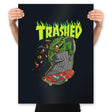 Trashed - Prints Posters RIPT Apparel 18x24 / Black