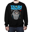 Trashtronaut - Crew Neck Sweatshirt Crew Neck Sweatshirt RIPT Apparel Small / Black