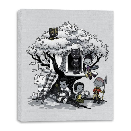 Tree House - Canvas Wraps Canvas Wraps RIPT Apparel 16x20 / Silver