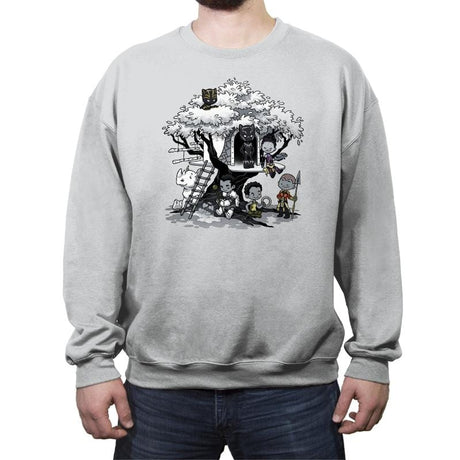 Tree House - Crew Neck Sweatshirt Crew Neck Sweatshirt RIPT Apparel Small / Sport Gray