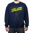 Trek Wars - Crew Neck Sweatshirt Crew Neck Sweatshirt RIPT Apparel Small / Navy