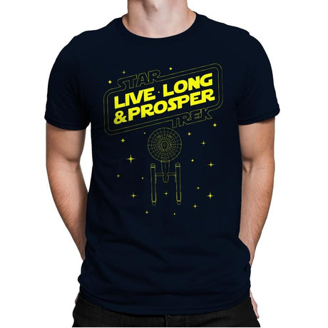 Trek Wars - Mens Premium T-Shirts RIPT Apparel Small / Midnight Navy