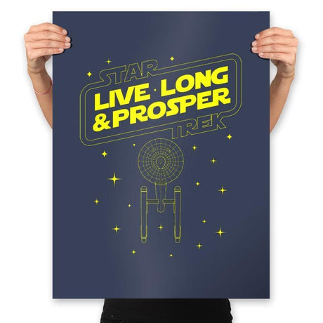 Trek Wars - Prints Posters RIPT Apparel 18x24 / Navy