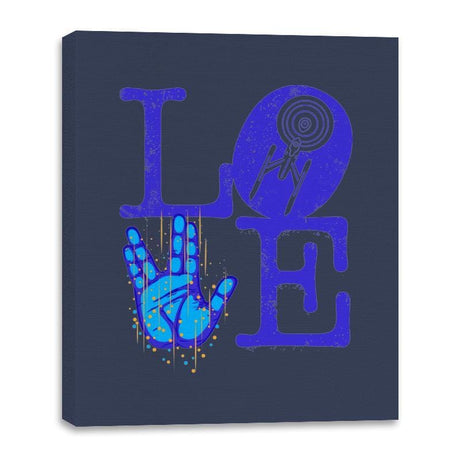 Trekkie Love - Canvas Wraps Canvas Wraps RIPT Apparel 16x20 / Navy