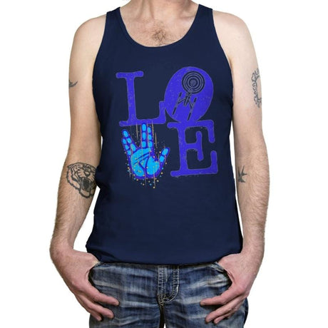 Trekkie Love - Tanktop Tanktop RIPT Apparel X-Small / Navy