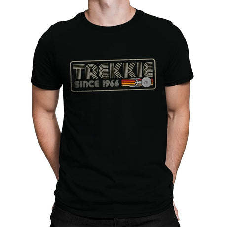 Trekkie since 1966 - Mens Premium T-Shirts RIPT Apparel Small / Black