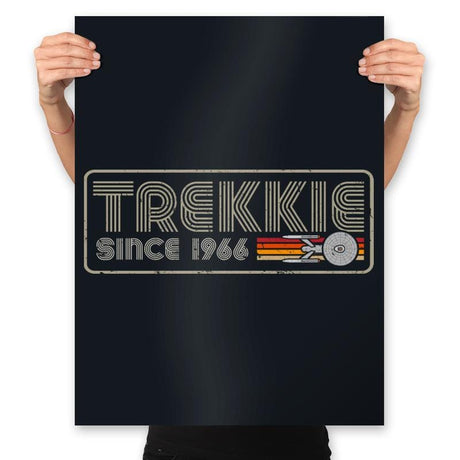 Trekkie since 1966 - Prints Posters RIPT Apparel 18x24 / Black