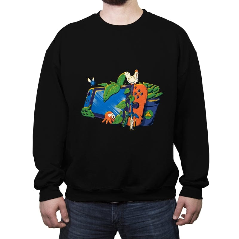 Tri Adventure - Crew Neck Sweatshirt Crew Neck Sweatshirt RIPT Apparel Small / Black