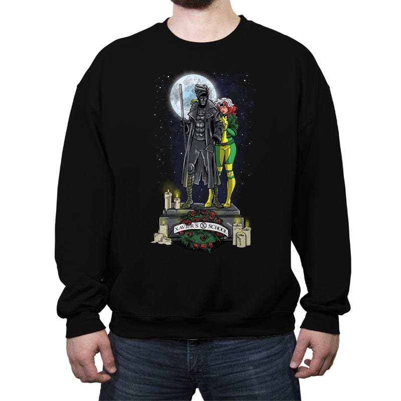 Tribute to Gambit - Crew Neck Sweatshirt Crew Neck Sweatshirt RIPT Apparel Small / Black