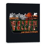 Trick or Treat in Warren Valley - Canvas Wraps Canvas Wraps RIPT Apparel 16x20 / Black