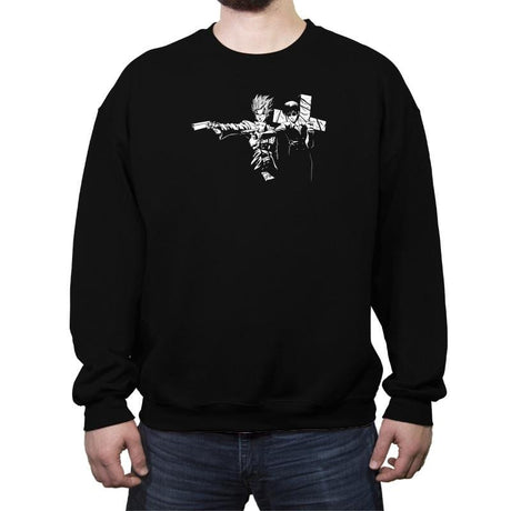 Trigun Fiction Reprint - Crew Neck Sweatshirt Crew Neck Sweatshirt RIPT Apparel