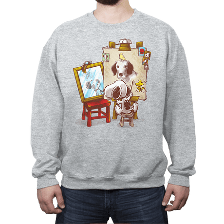 Triple Beagle Portrait - Crew Neck Crew Neck RIPT Apparel