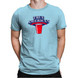 True American Champion - Star-Spangled - Mens Premium T-Shirts RIPT Apparel Small / Light Blue