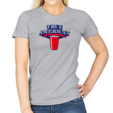 True American Champion - Star-Spangled - Womens T-Shirts RIPT Apparel Small / Sport Grey