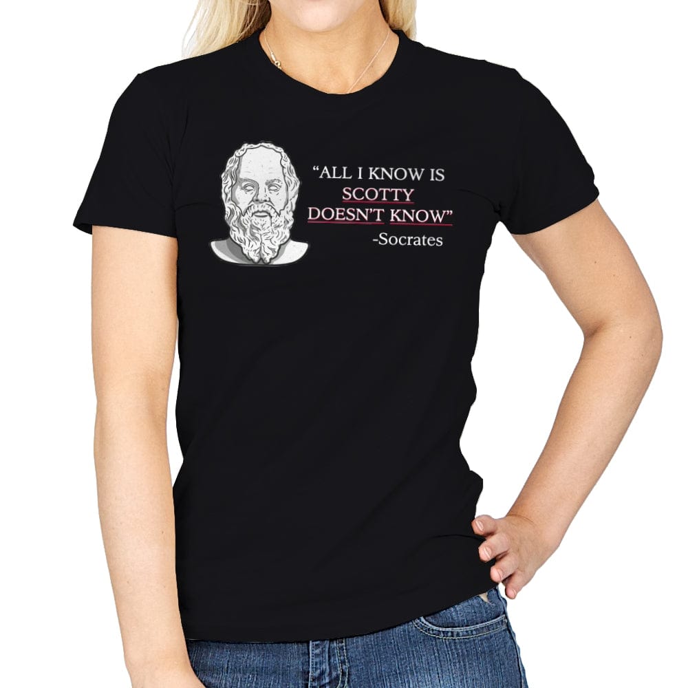 True Knowledge! - Womens T-Shirts RIPT Apparel Small / Black