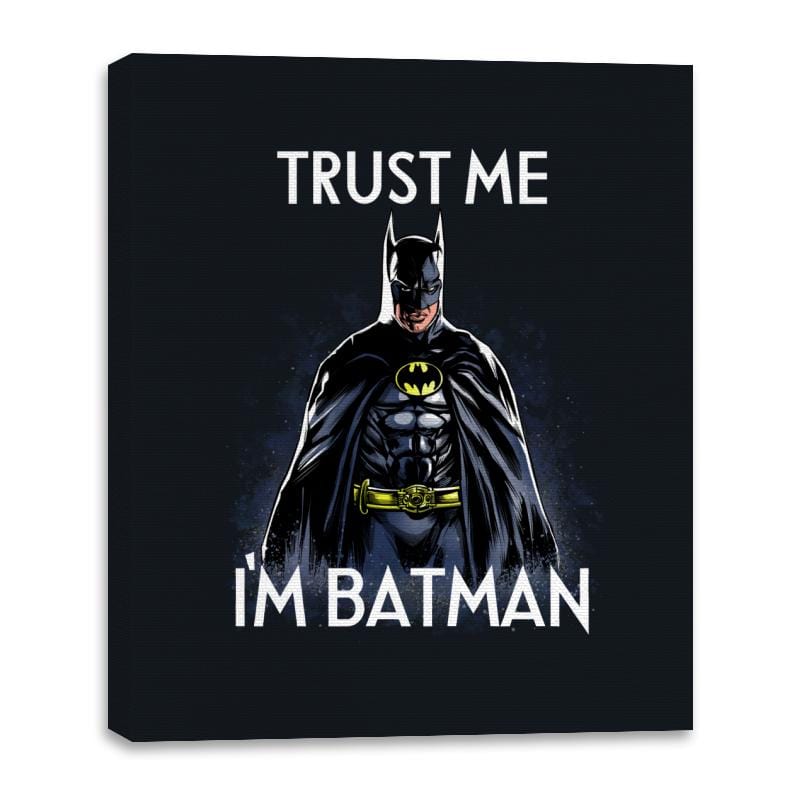 Trust the Bat - Canvas Wraps Canvas Wraps RIPT Apparel 16x20 / Black