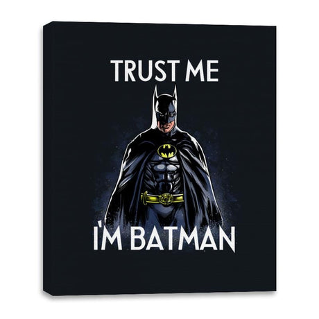 Trust the Bat - Canvas Wraps Canvas Wraps RIPT Apparel 16x20 / Black