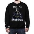 Trust the Bat - Crew Neck Sweatshirt Crew Neck Sweatshirt RIPT Apparel Small / Black