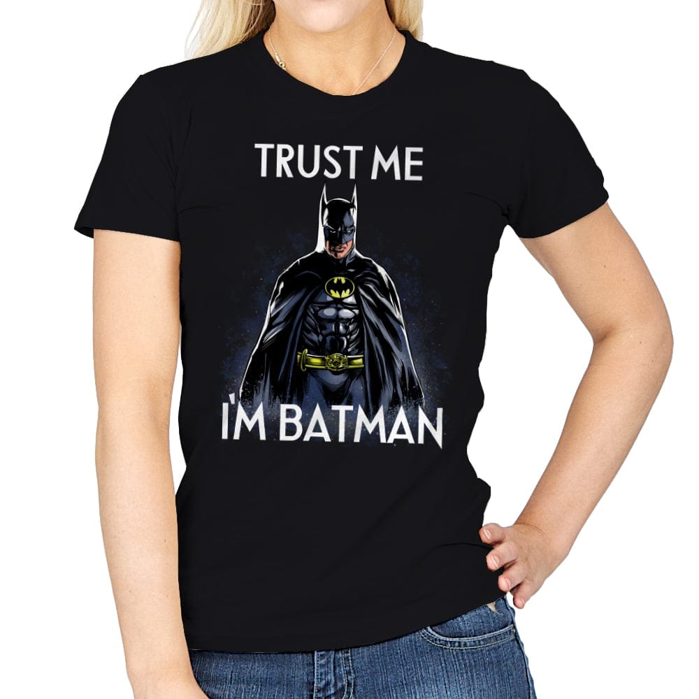 Trust the Bat - Womens T-Shirts RIPT Apparel Small / Black