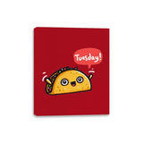 Tuesdays Are For Tacos - Canvas Wraps Canvas Wraps RIPT Apparel 8x10 / Red