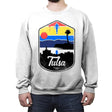 Tulsa - Crew Neck Sweatshirt Crew Neck Sweatshirt RIPT Apparel Small / White