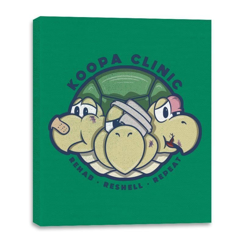 Turtle Clinic - Canvas Wraps Canvas Wraps RIPT Apparel 16x20 / Kelly