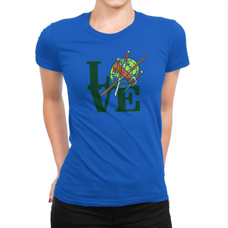 Turtle Love Exclusive - Womens Premium T-Shirts RIPT Apparel Small / Royal