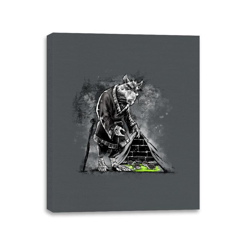 Turtles Behind the Wall - Canvas Wraps Canvas Wraps RIPT Apparel 11x14 / Charcoal