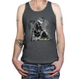 Turtles Behind the Wall - Tanktop Tanktop RIPT Apparel X-Small / Asphalt