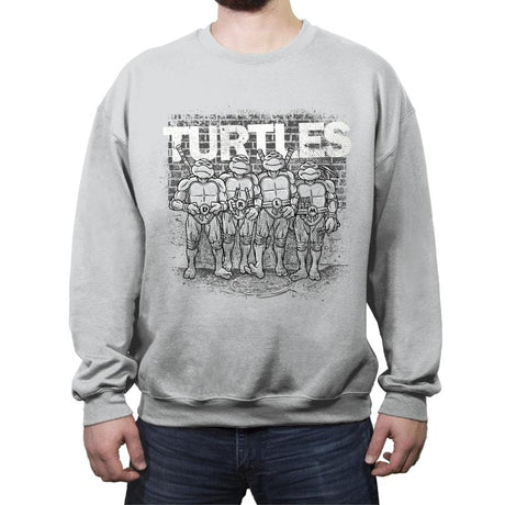 TURTLES - Crew Neck Sweatshirt Crew Neck Sweatshirt RIPT Apparel Small / Sport Gray