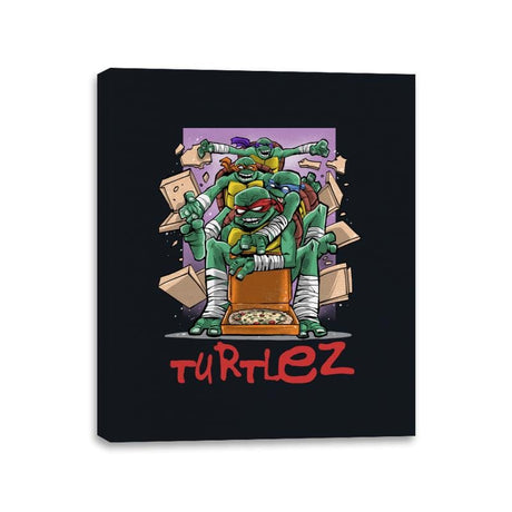 Turtlez - Canvas Wraps Canvas Wraps RIPT Apparel 11x14 / Black