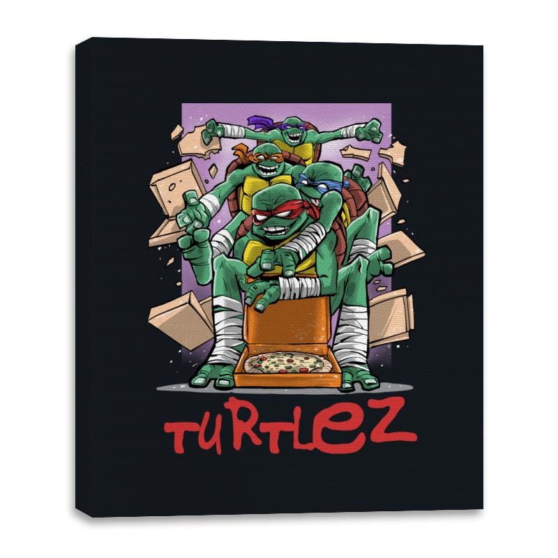 Turtlez - Canvas Wraps Canvas Wraps RIPT Apparel 16x20 / Black