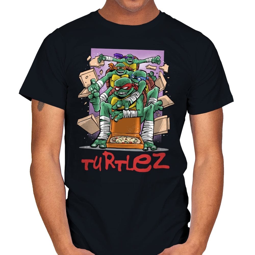 Turtlez - Mens T-Shirts RIPT Apparel Small / Black