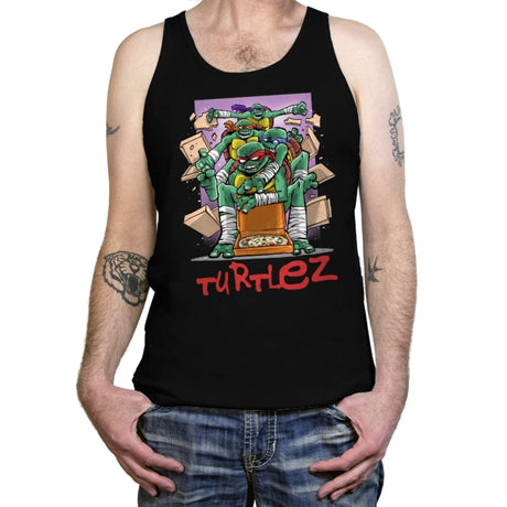 Turtlez - Tanktop Tanktop RIPT Apparel X-Small / Black