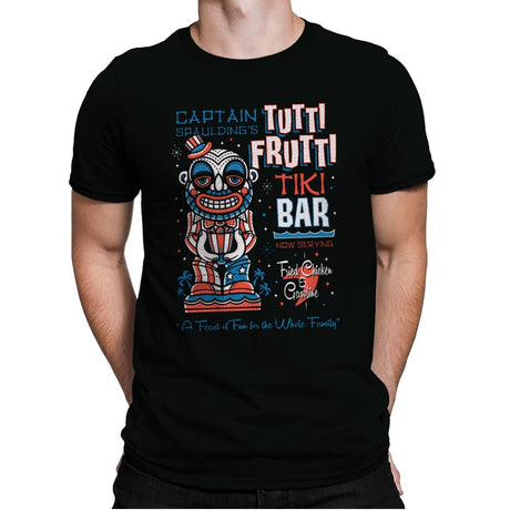 Tutti Frutti Tiki Bar - Mens Premium T-Shirts RIPT Apparel Small / Black