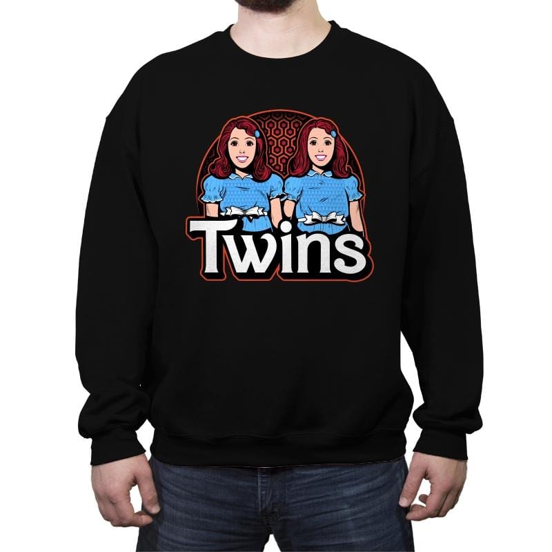 Twins - Crew Neck Sweatshirt Crew Neck Sweatshirt RIPT Apparel Small / Black