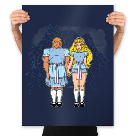 Twins of Gray - Prints Posters RIPT Apparel 18x24 / Navy