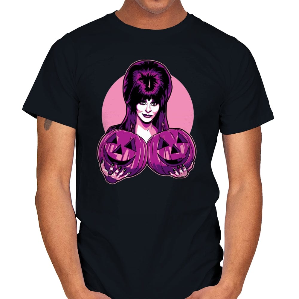 Two Big Pumpkins - Mens T-Shirts RIPT Apparel Small / Black